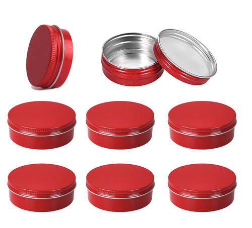 Red aluminum round metal - aluminum,